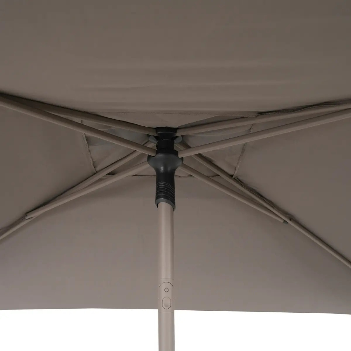 Parasol droit carré inclinable Soya 2,5x2,5m café