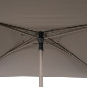 Parasol droit carré inclinable Soya 2,5x2,5m café