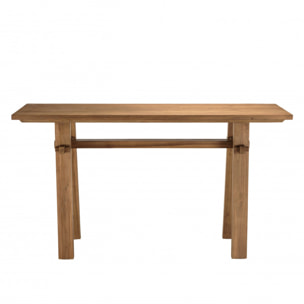 ALIDA - Console 140x40cm en bois de teck recyclé