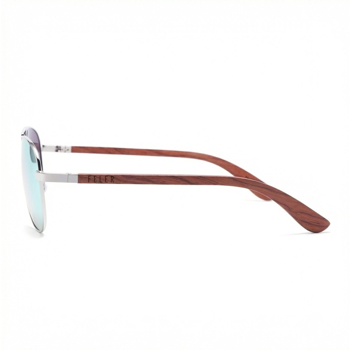 Gafas de Sol Feler 1705M-10 Polarizadas de Madera Unisex 56 mm