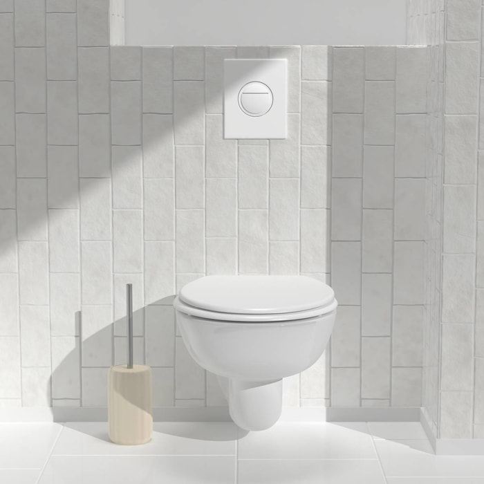 Brosse WC Colorama en céramique H.40cm beige