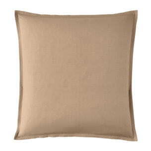 Taie d'oreiller unie en percale de coton, PREMIÈRE, Dune