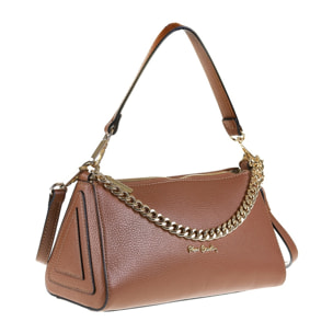 Borsa a spalla da donna Made in Italy - Modello Violette - 100% pelle - 26.0 x 13.5 x 11.5 cm