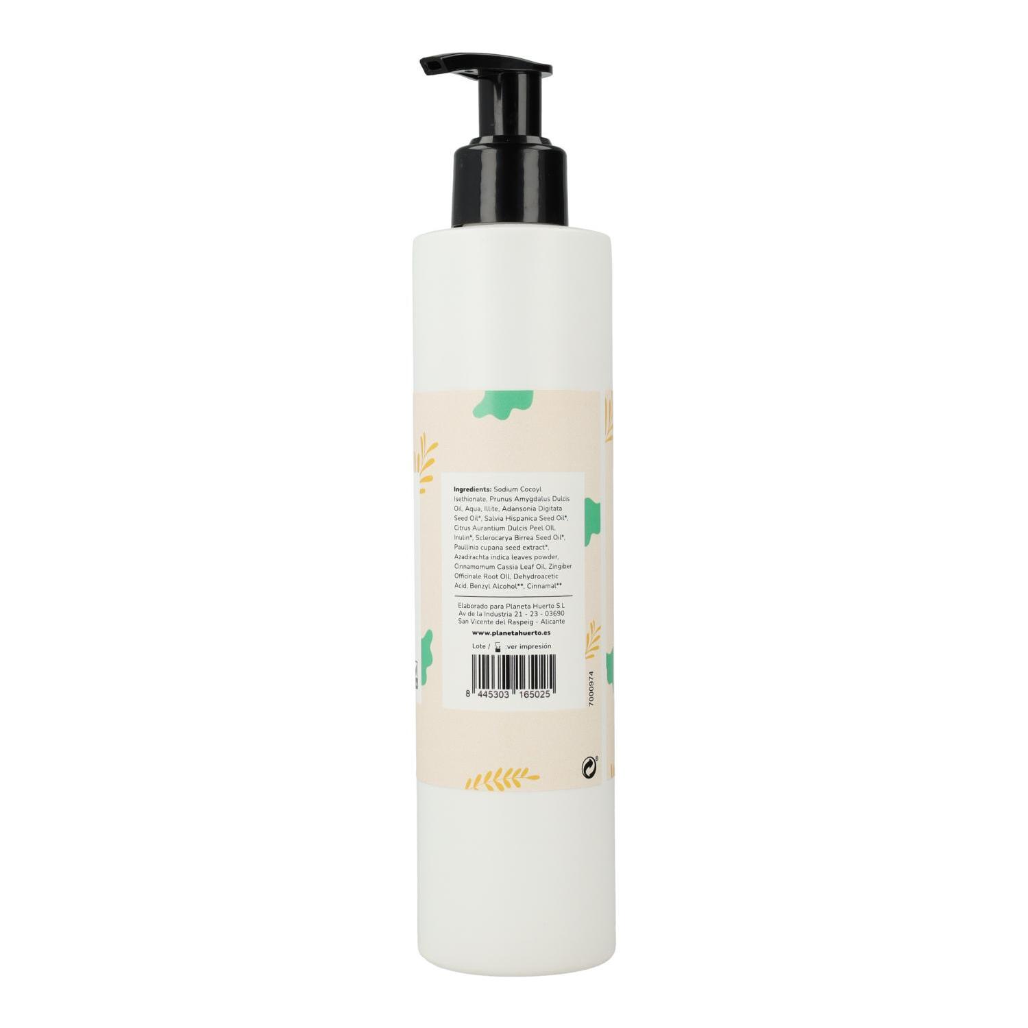 PLANETA HUERTO | Champú Escolar Natural con Citronela y Neem 250 ml - Protección Suave para Niños y Uso Diario