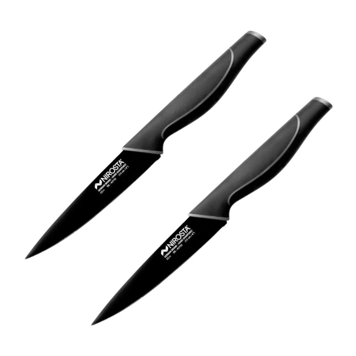 Ensemble de 2 Couteaux universel Nirosta Black Edition