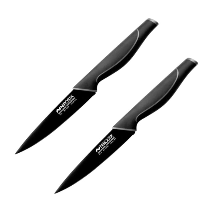 Ensemble de 2 Couteaux universel Nirosta Black Edition