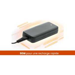 Chargeur ordinateur portable ESSENTIELB PC 90W universel + 9 embouts