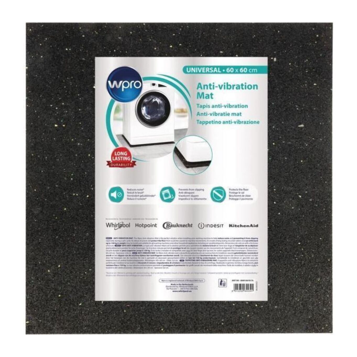 Tapis anti-vibration WPRO Universal 60cmx60cm