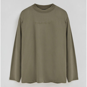 Maglietta Caliope verde militare con logo ricamato Polo Club