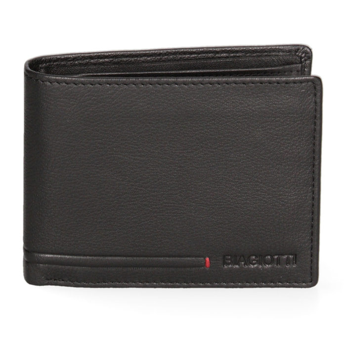 Portafoglio uomo vera pelle - Modello Araldo Prime - Casual - 12.0 x 10.0 x 2.5 cm