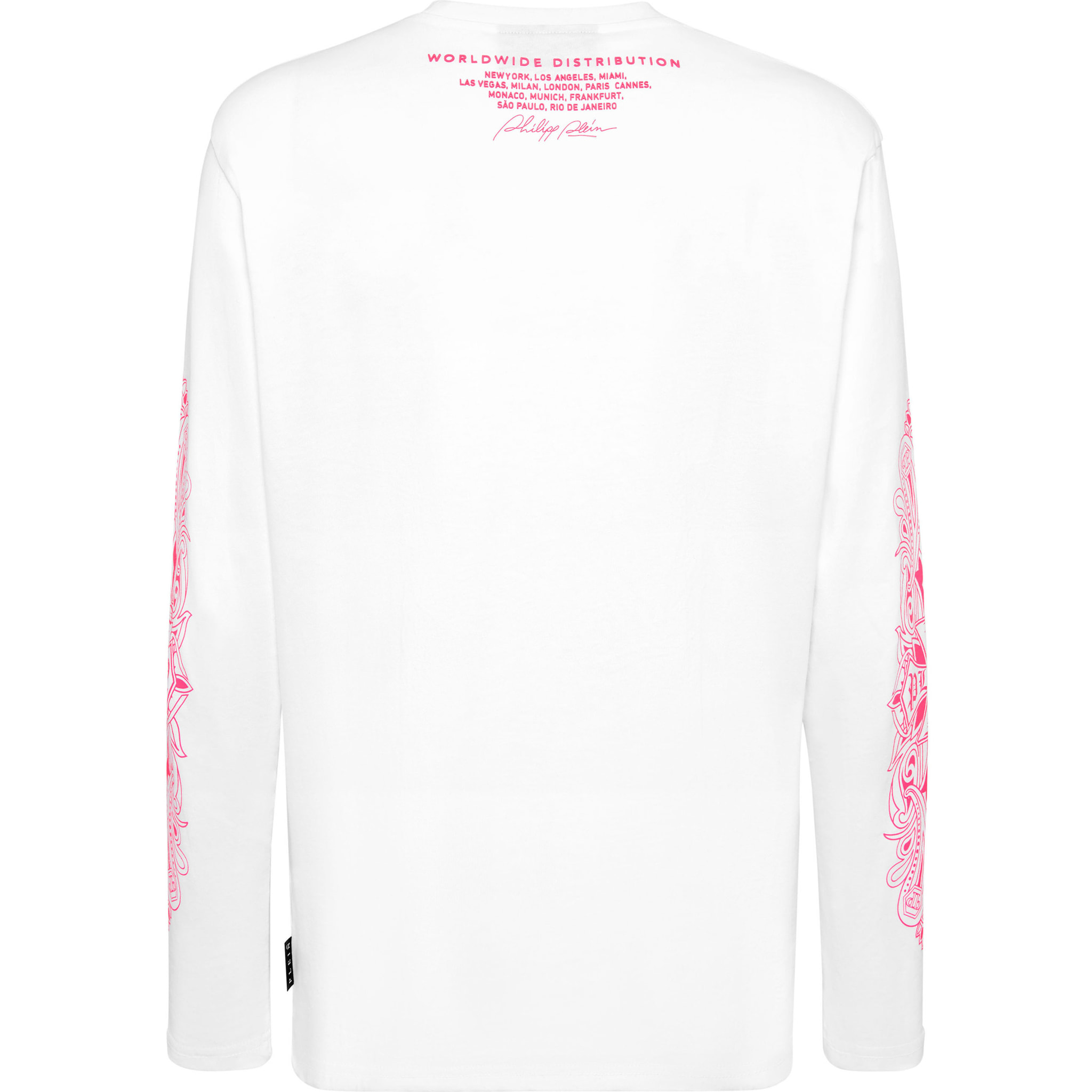 PHILIPP PLEIN T-Shirt Round Neck Ls CHROME