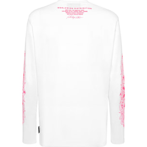 PHILIPP PLEIN T-Shirt Round Neck Ls CHROME