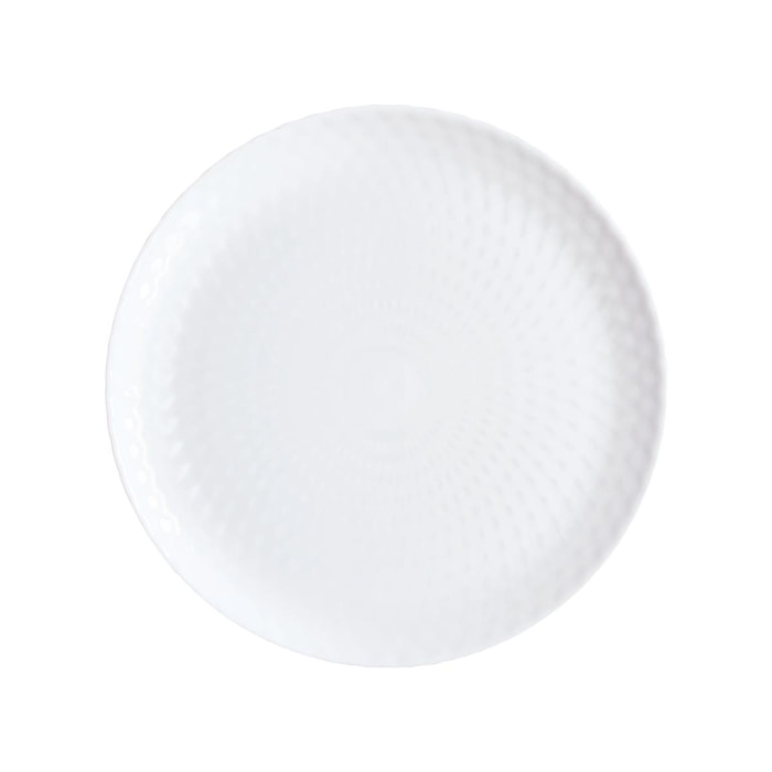 Assiette plate blanche 25 cm Pampille - Luminarc
