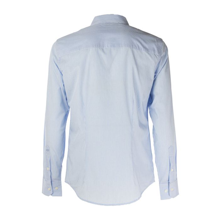 GAS camicia uomo white,azure