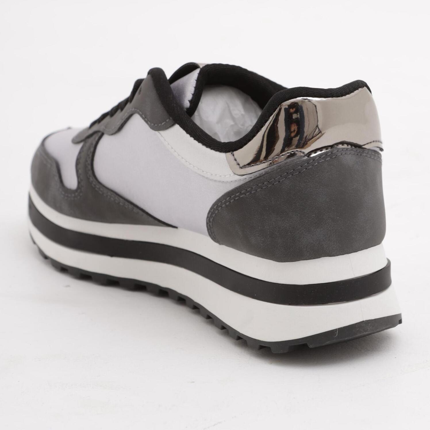 SNEAKERS CHOCOLA' PLATFORM GRIGIO