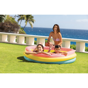 Intex Piscina Sunset Glow, Tre Anelli, 147x33 cm