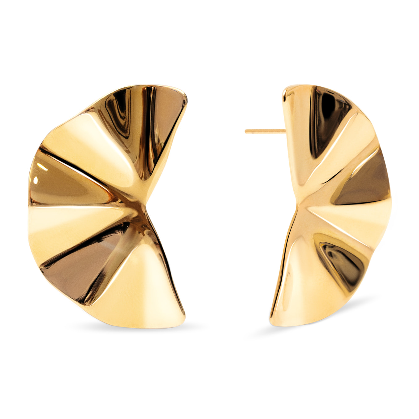 Pendientes Amara Acero Baño Oro