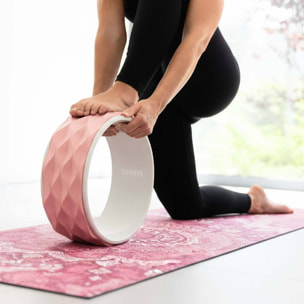 Kit de yoga et Pilates ROSE 6 accessoires avec tapis, ballon, roue, masseurs et sangle