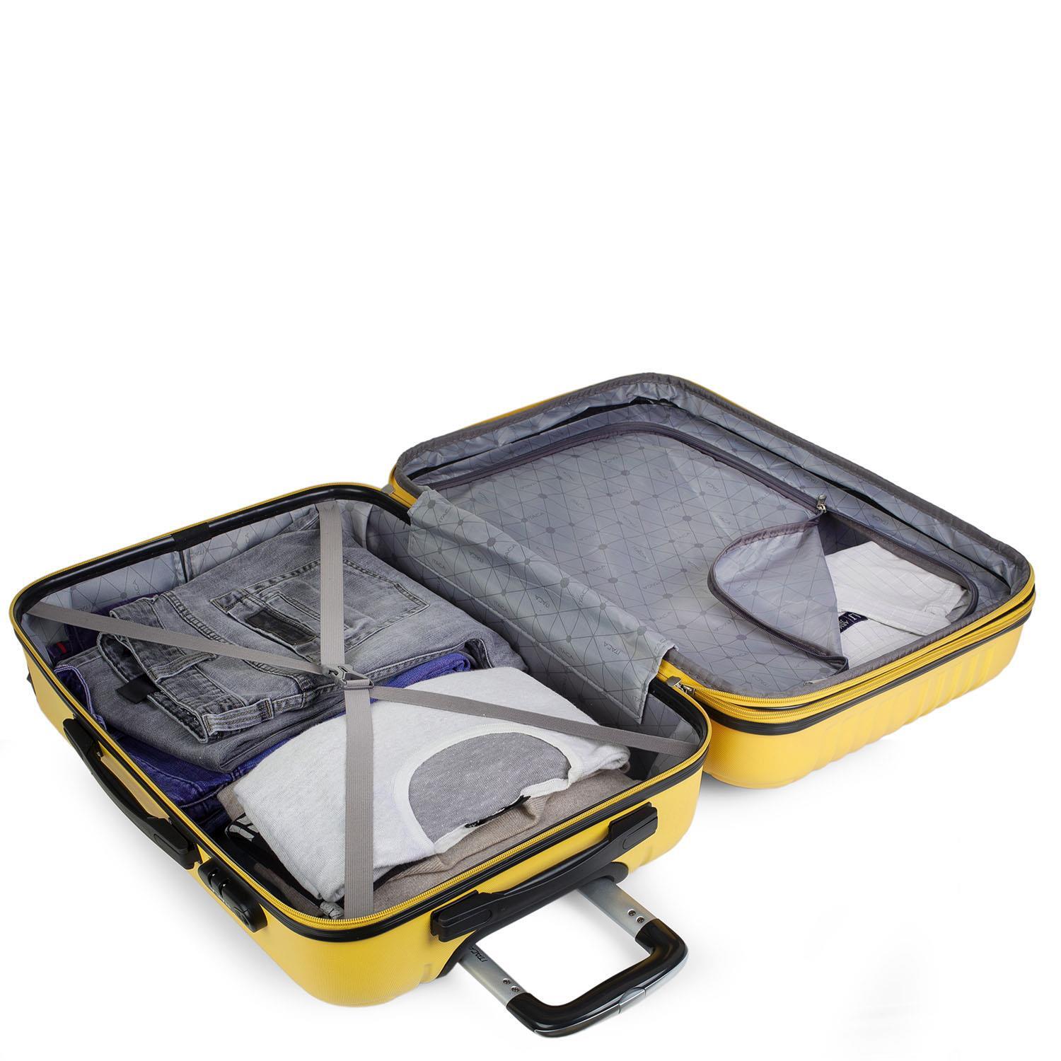 Maleta Itaca Sevron Set De 3 Unidades Amarillo