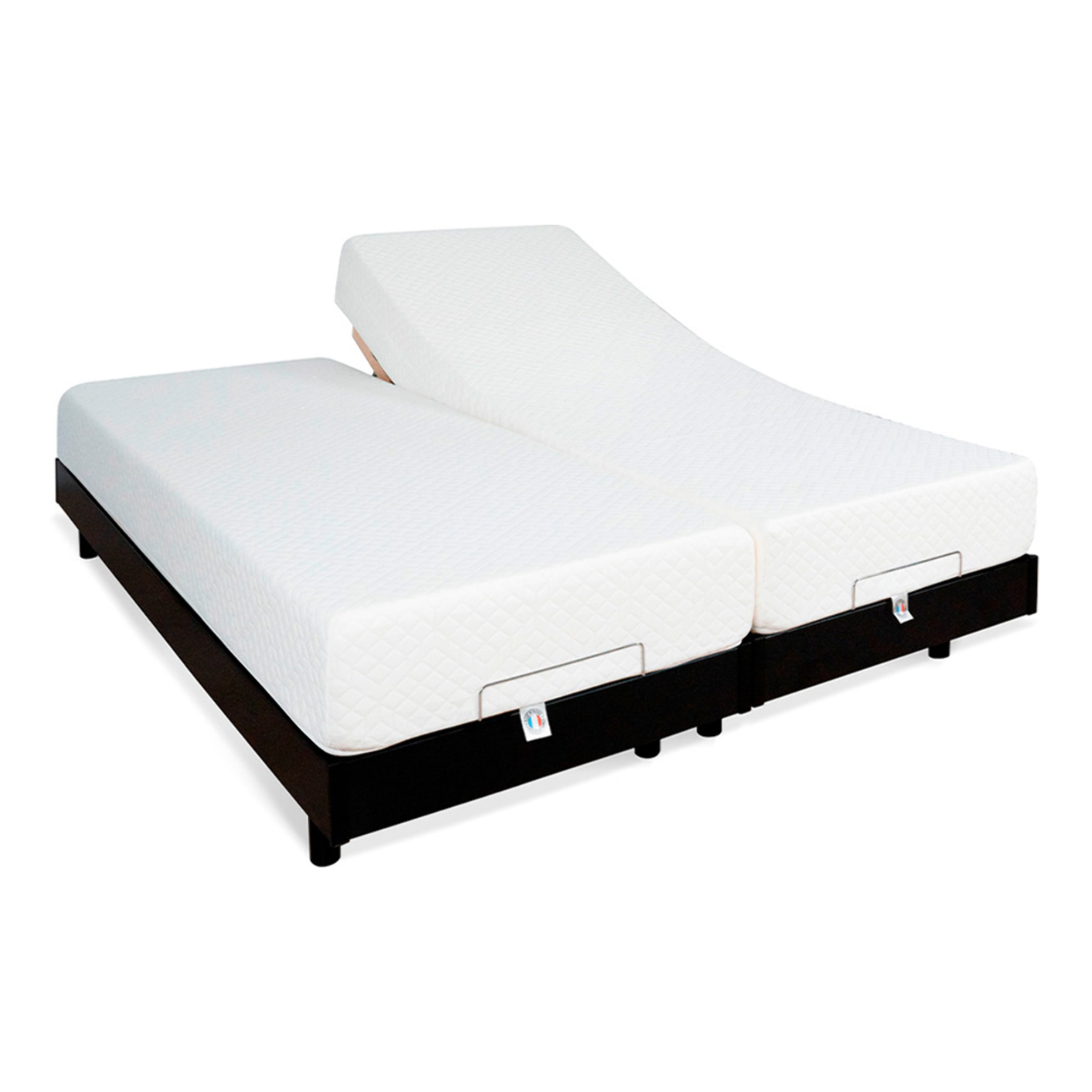 Ensemble Duo Flex 2 places | Sommiers électriques + Matelas Mémoire de forme