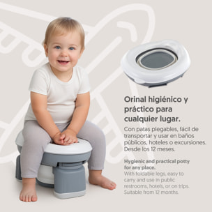 Orinal Bebe Portátil 2 en 1 | Reductor WC Portatil Niños