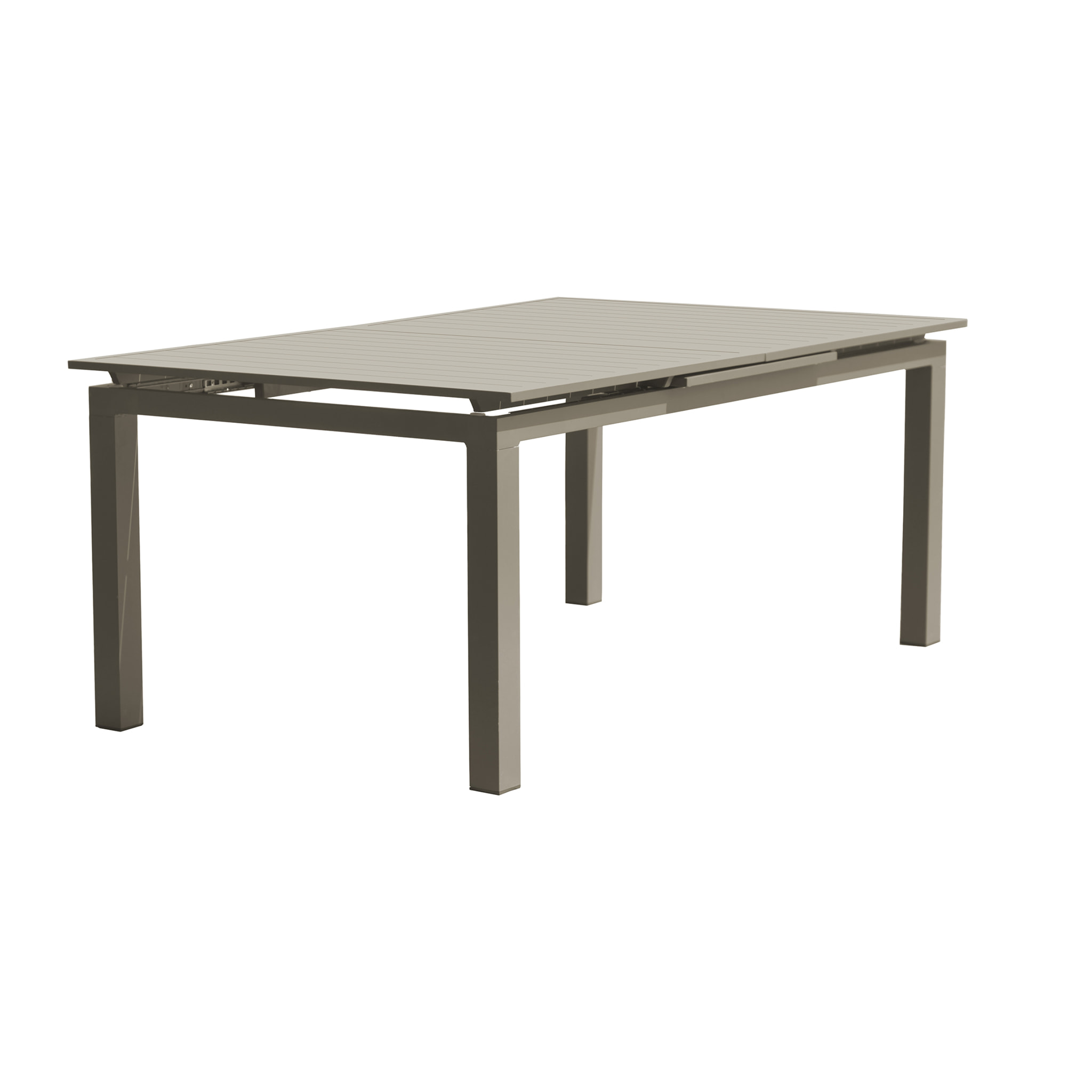 ZAHARA - Table de jardin 10 places en aluminium taupe