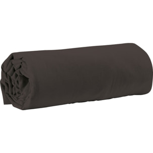 Drap housse coton bleu, canard