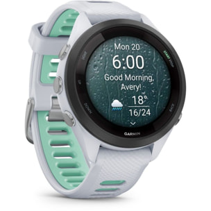 Montre connectée GARMIN Forerunner 265S Music BLANC / VERT AMOLED GPS LIVE TRACK