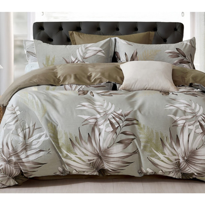 Parure housse de couette 100% percale de coton - Edenia