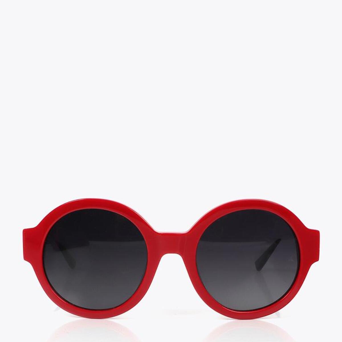 Occhiali Rotondi Combinati Rossi