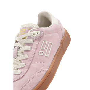 Zapatillas Bajas Piel Serraje Rebel Basic Flag Rosa D.Franklin