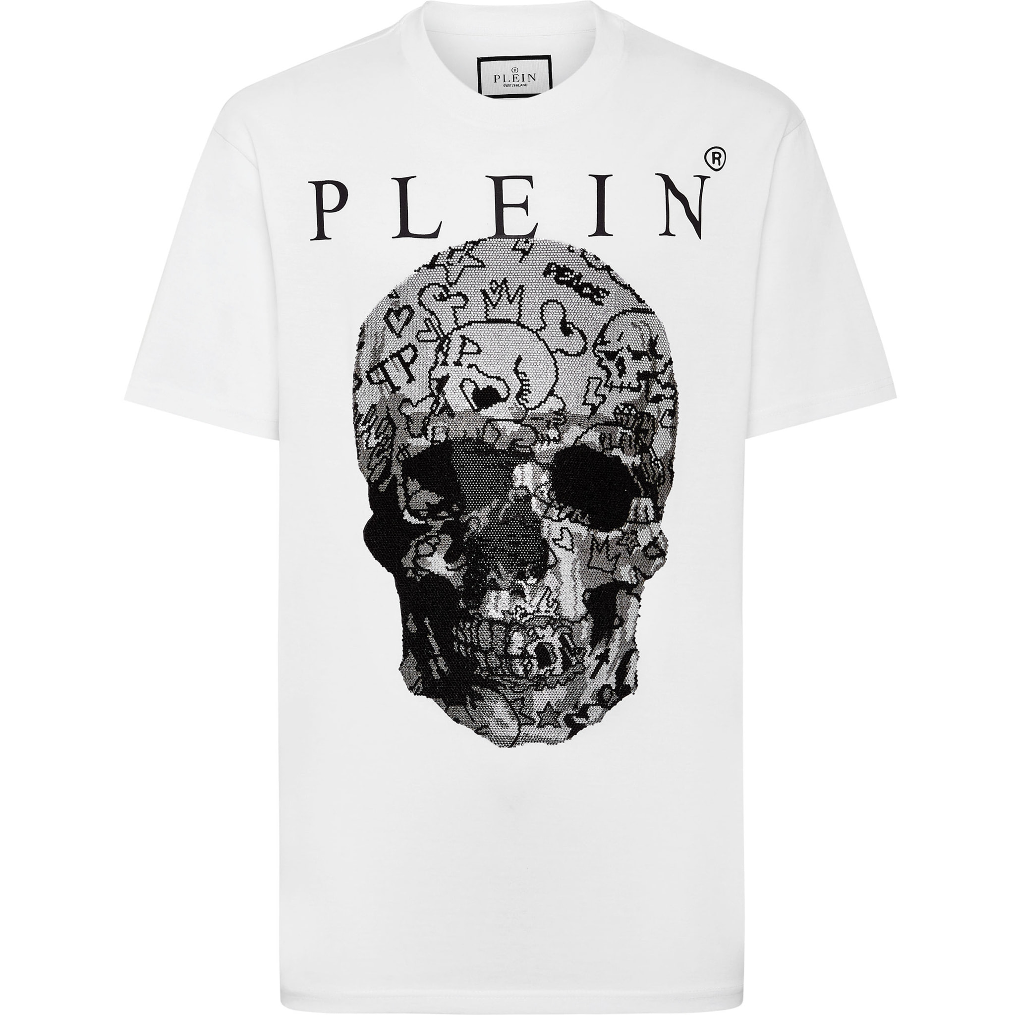 PHILIPP PLEIN T-Shirt Round Neck SKULL