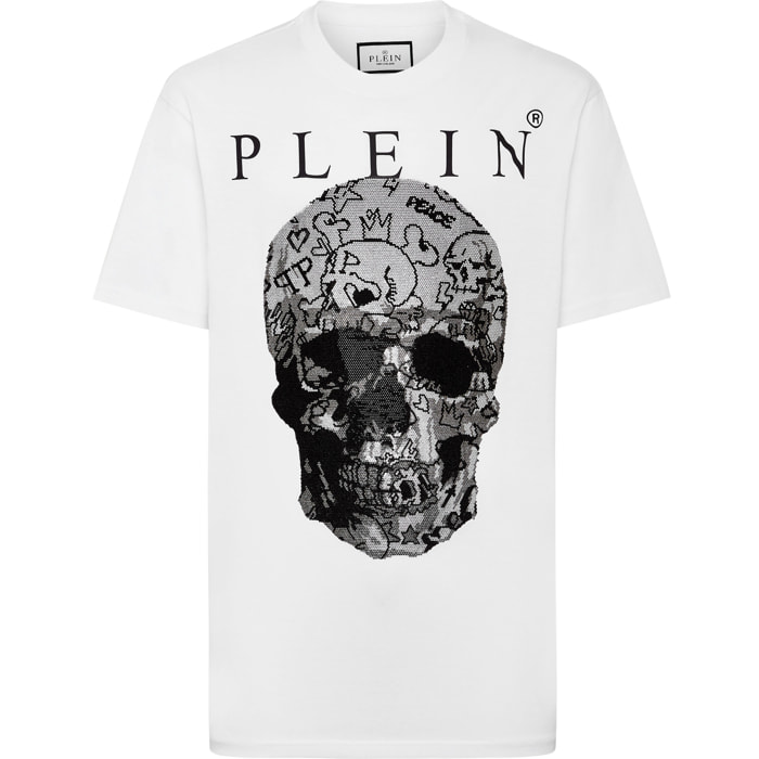 PHILIPP PLEIN T-Shirt Round Neck SKULL