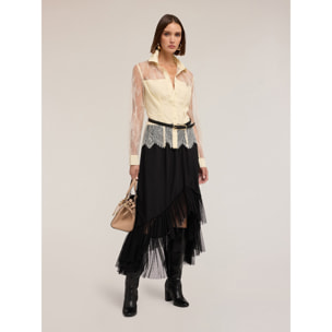 Motivi - Camicia in pizzo - Beige