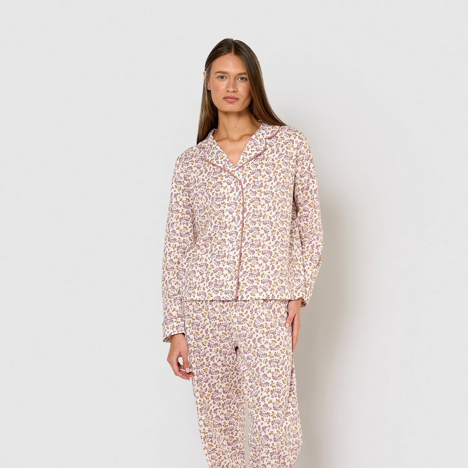Pigiama in cotone rosa selvana