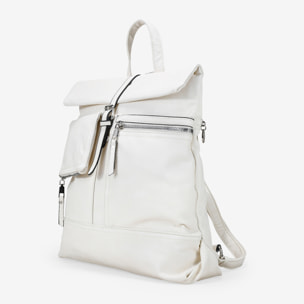 Mochila antirrobo beige con bolsillos