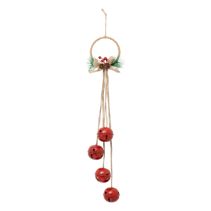 SUSP GRELOTS METAL ROUGE