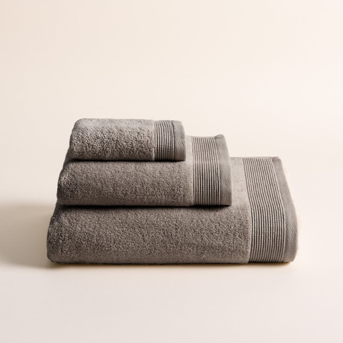 Lot de 3 serviettes Harmony Moka - Zero Twist - 600 grammes