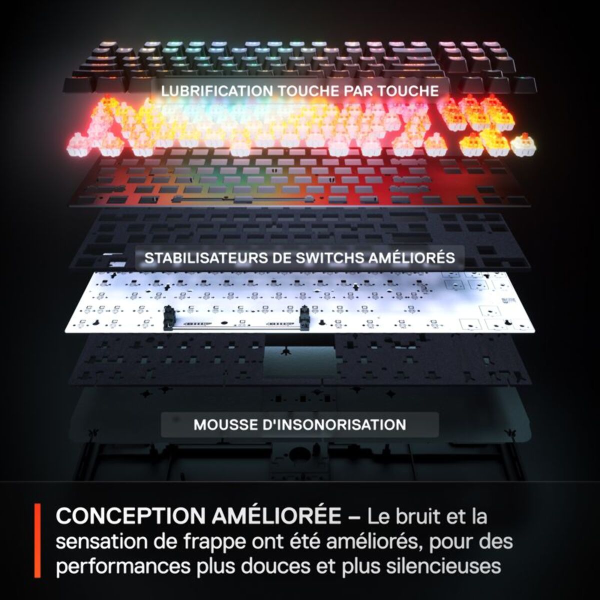 Clavier gamer STEELSERIES APEX PRO TKL GEN 3 - FR