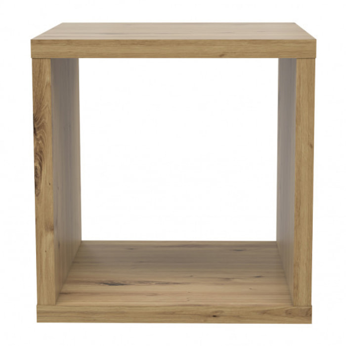 Etagère cube 1 casier décor en bois - 5 coloris - MAURO