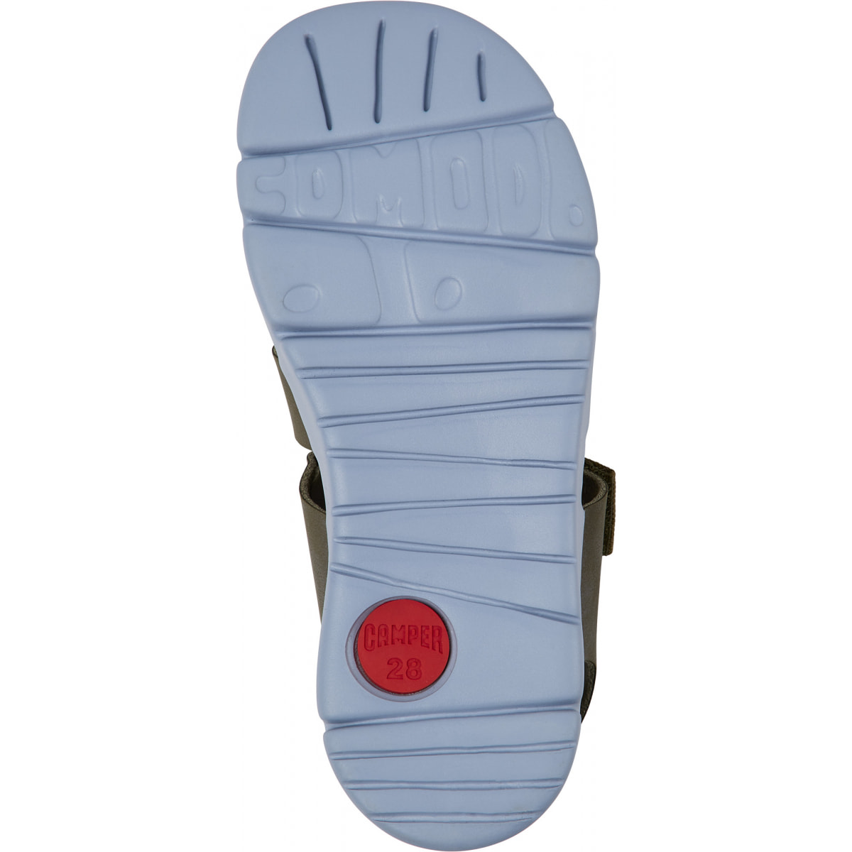 Sandalias - CAMPER Oruga - Verde - Cuero/Tejido