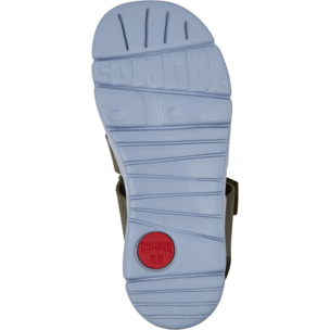 Sandalias - CAMPER Oruga - Verde - Cuero/Tejido