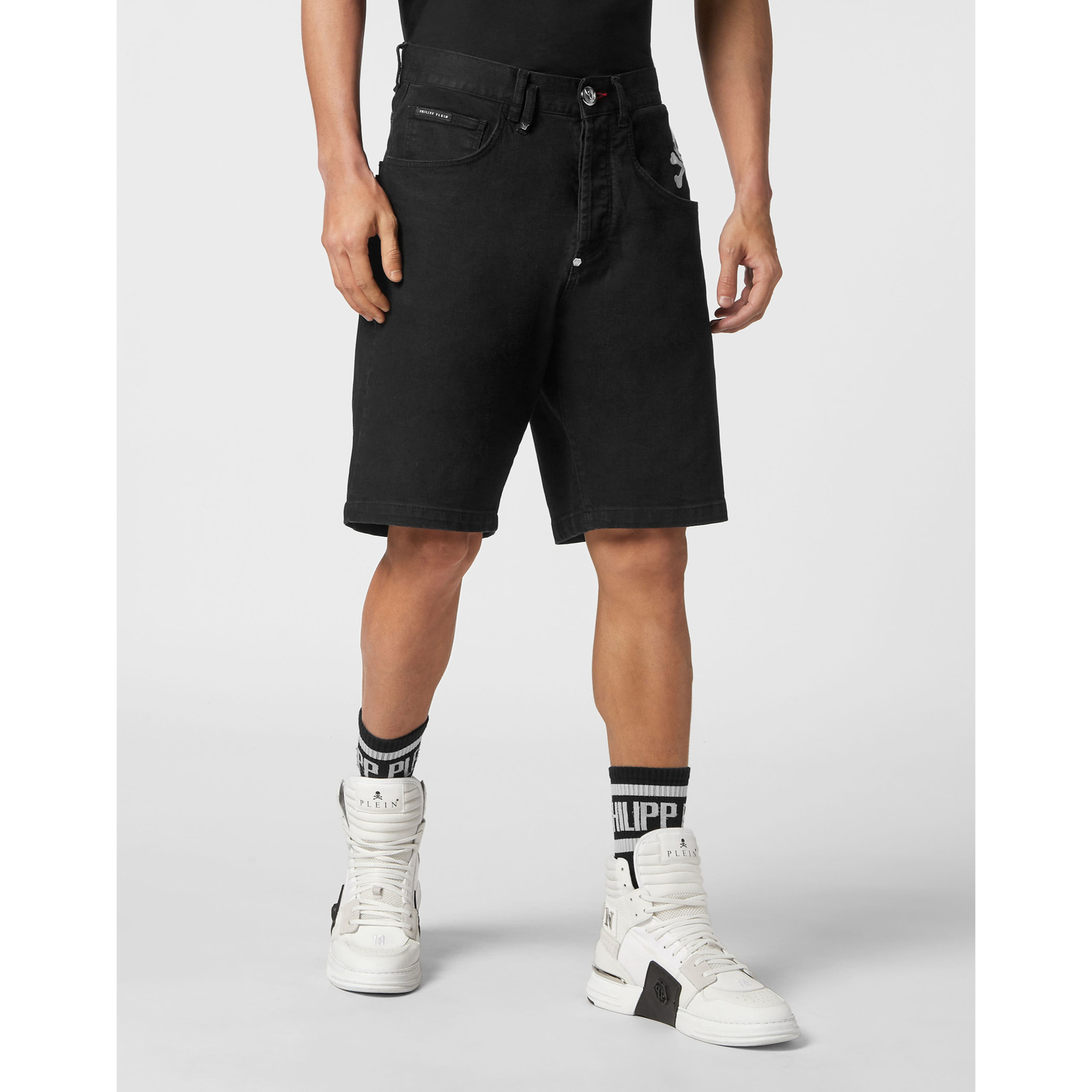 PHILIPP PLEIN Pantaloncini in denim Fermentera BASIC