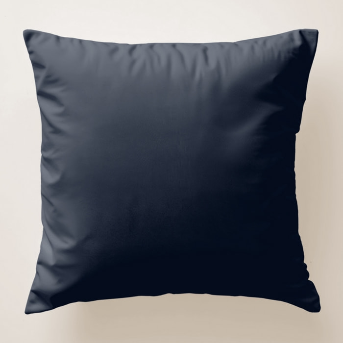 Housse de coussin unie marine