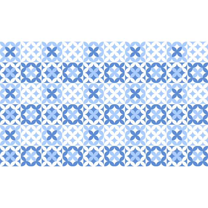 Stickers muraux - Sticker Mural Carrelage adhésif Cuisine Salle de Bain - 60 STICKERS CARRELAGES AZULEJOS LORENZ