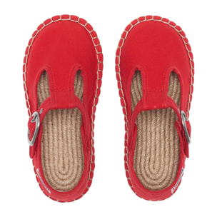 Superga - Alpargatas Niña Rojo - 3010 MARY JANE KIDS ESPADRILLAS