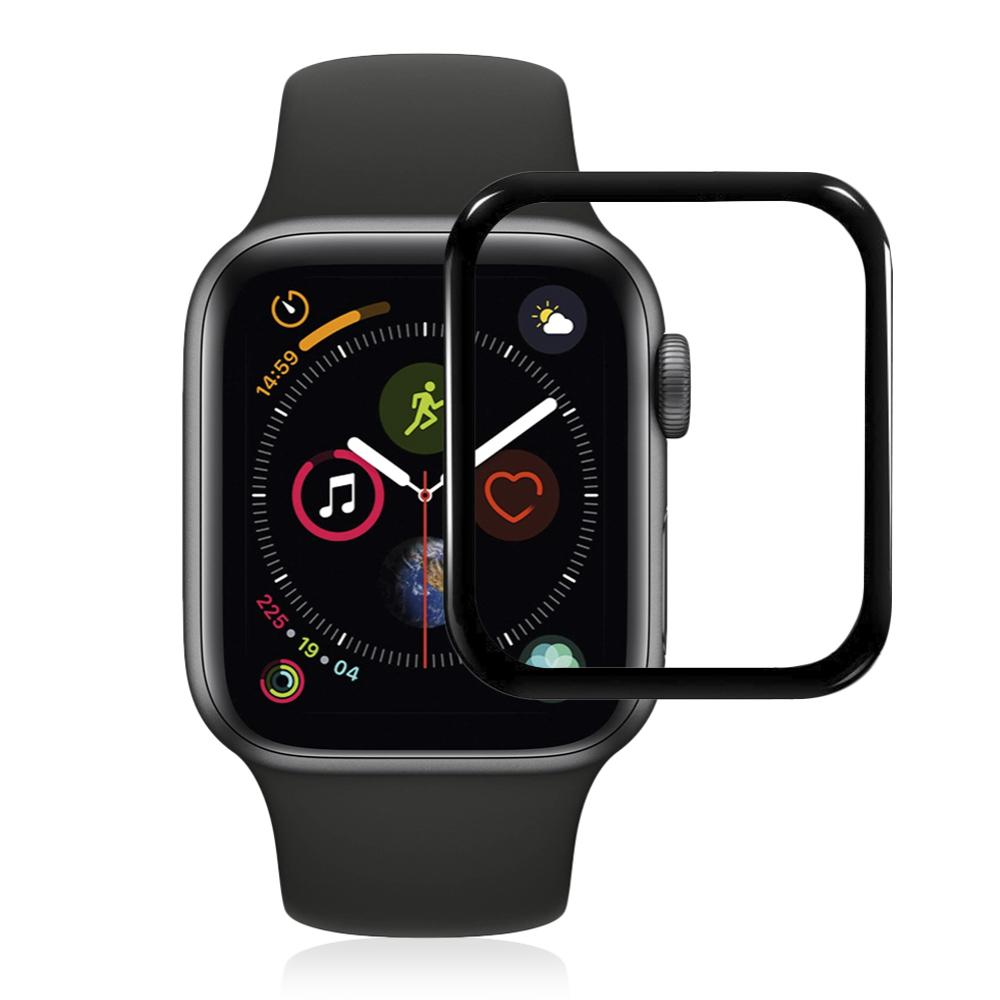 Pellicola salvaschermo in vetro temperato con bordi curvi colorati per Apple Watch 40 mm (serie 4)