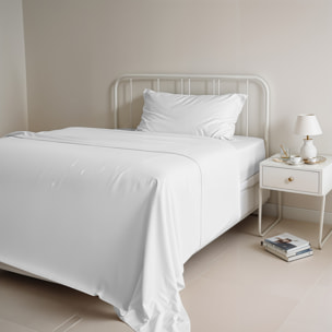 COMPLETO LETTO NATURAL COLOR, 100% COTONE - SINGOLO