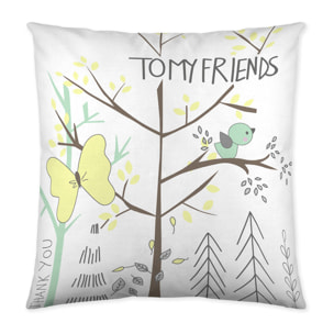 Icehome - Funda de Cojín Estampado - Con Cremallera - Sin relleno - 100% Algodón - Tomy Friends