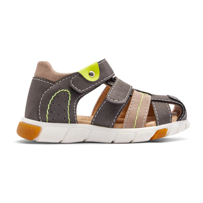 Sandalias Cerradas de Niños Suela Antideslizante  Caqui